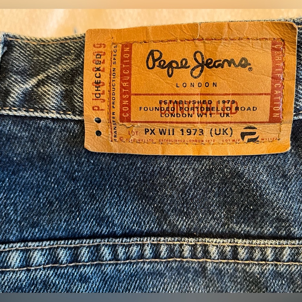 Vintage Pepe London plus size wide leg jeans